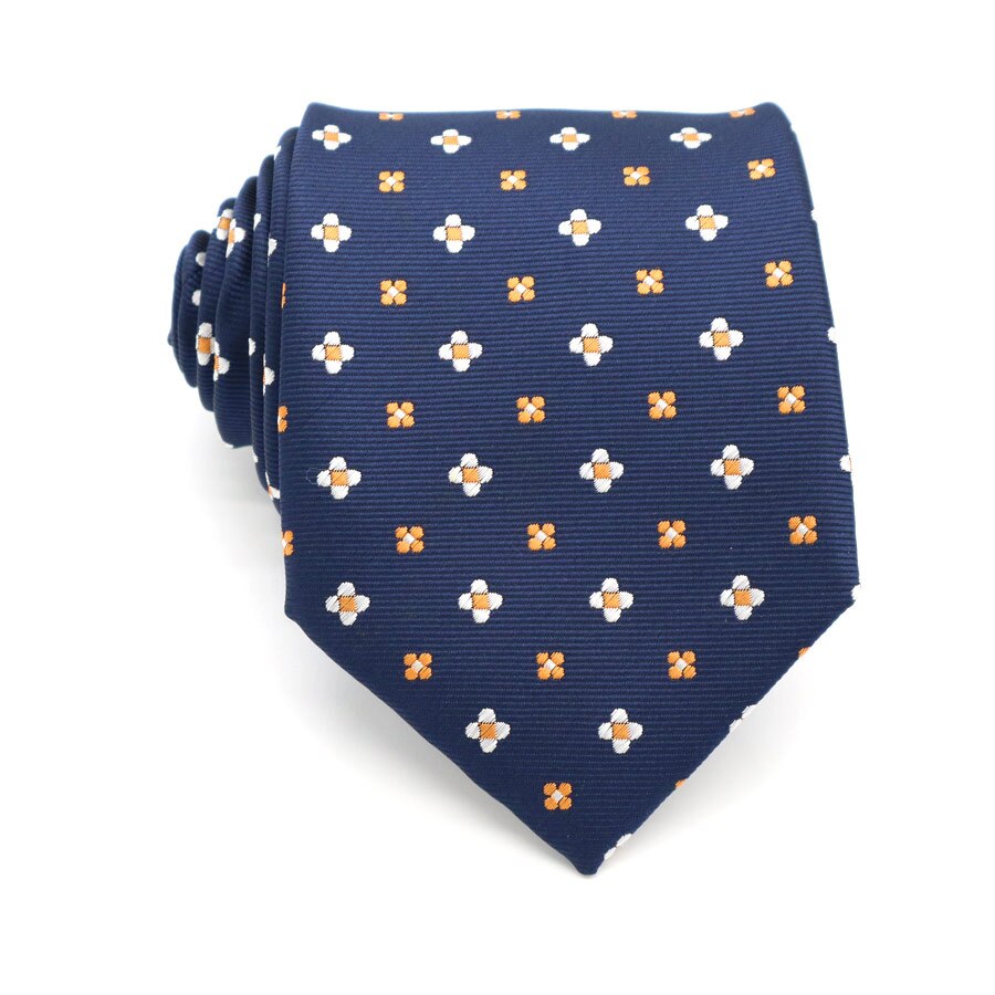 Cravate à motif Floral pour hommes | En soie, 8cm, costume de cérémonie, à la , motif de fleurs, pour le mariage: KT099