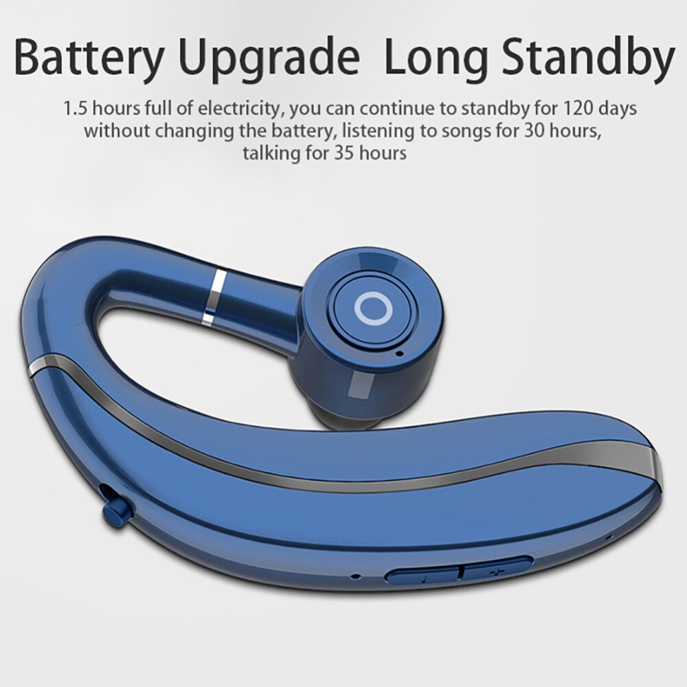 Newest Q10 bluetooth 5.0 long standby earphone Ear Hook wireless headphones waterproof 300mAh Headset PK V9