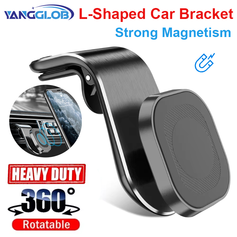 Magnetyczny uchwyt samochodowy na telefon Air Vent 360 ° Obrotowy uchwyt samochodowy do smartfona GPS Uchwyt mobilny do każdego modelu telefonu