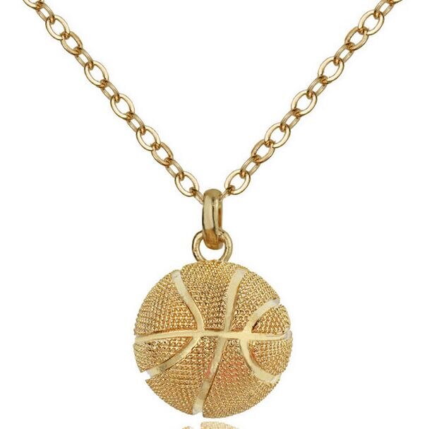 Basket Pendente Della Collana Dell'acciaio Inossidabile Della Catena Della Collana Degli Uomini Delle Donne di Sport Hip Hop Dei Monili: 1