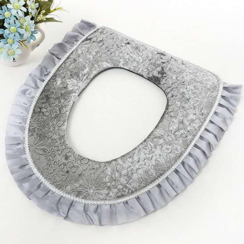 Plüsch Blume Wc Sitz Plüsch Winter Weiche Wc Sitz Pad Reißverschluss Hoher Heimat Schlecht Zubehör