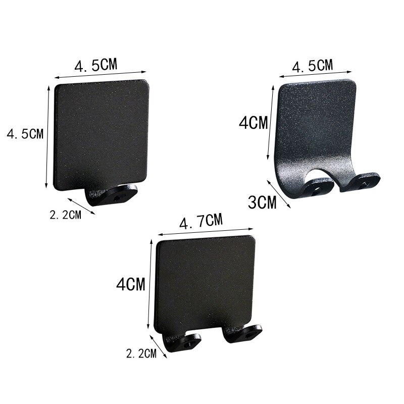 Universal Wall Mount Charger Phone Holder Stand Remote Control Hanger Base Support Hanging Stand Bracket Hooks Home Organizer