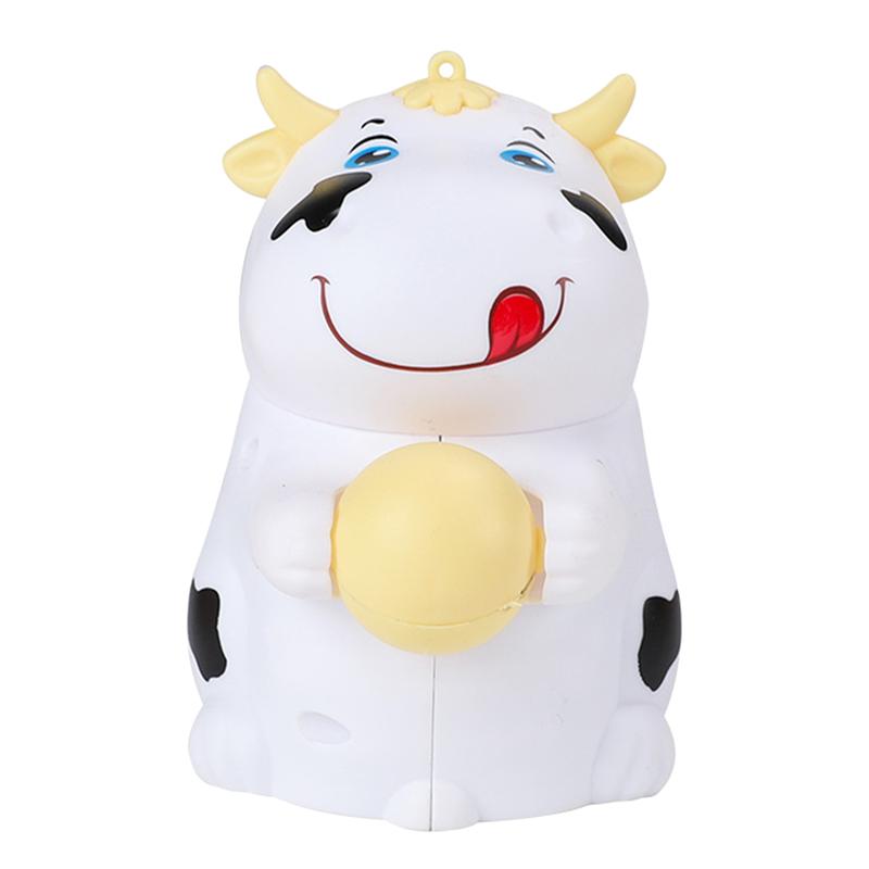 1Pc Electric Cow Toy Tail Wagging Animal Toy Walking Cow Toy Without Battery