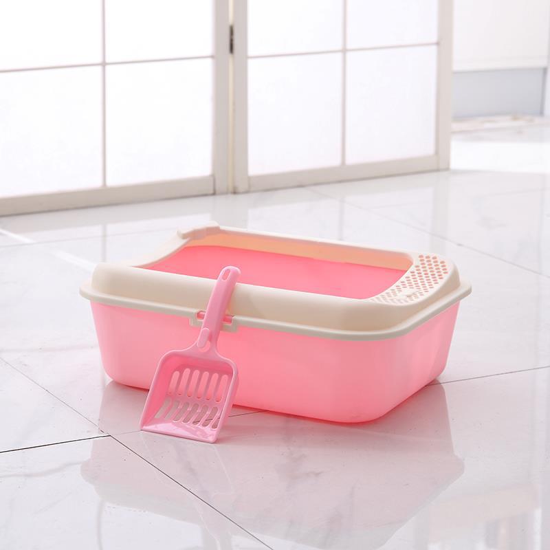 Pot Anti-respingo Semi-fechado Maca Do gato Grande Pequeno Pote Desodorante Gato Fontes do gato Caixa de Maca Do Gato Da Maca Do Gato pá Do Toalete Do Gato: Rosa