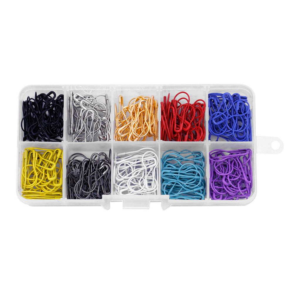 iJiZuo 450 STK Birne Pins, 15 Farben Calabash Pin Metall, Maschenmarkierer, Mehrfarbige Metall Pins für Kunsthandwerk, Safety Pins für DIY Fertigkeit Herstellung und Kleidung