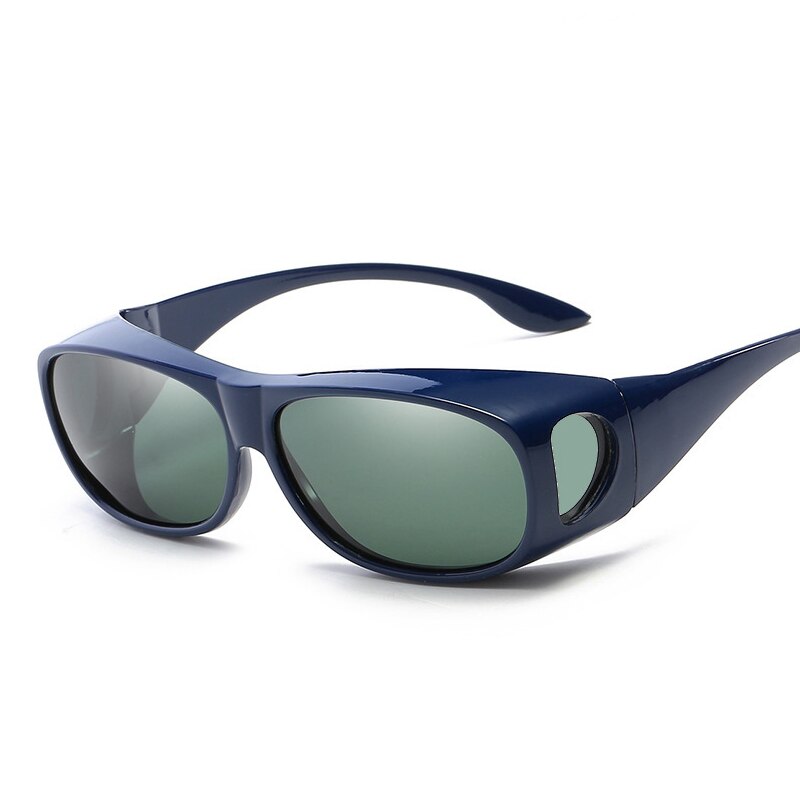 Polarized sunglasses driver driving goggles, sports sunglasses Driving Shades Travel Fishing Sun Glasses: Blue and Green