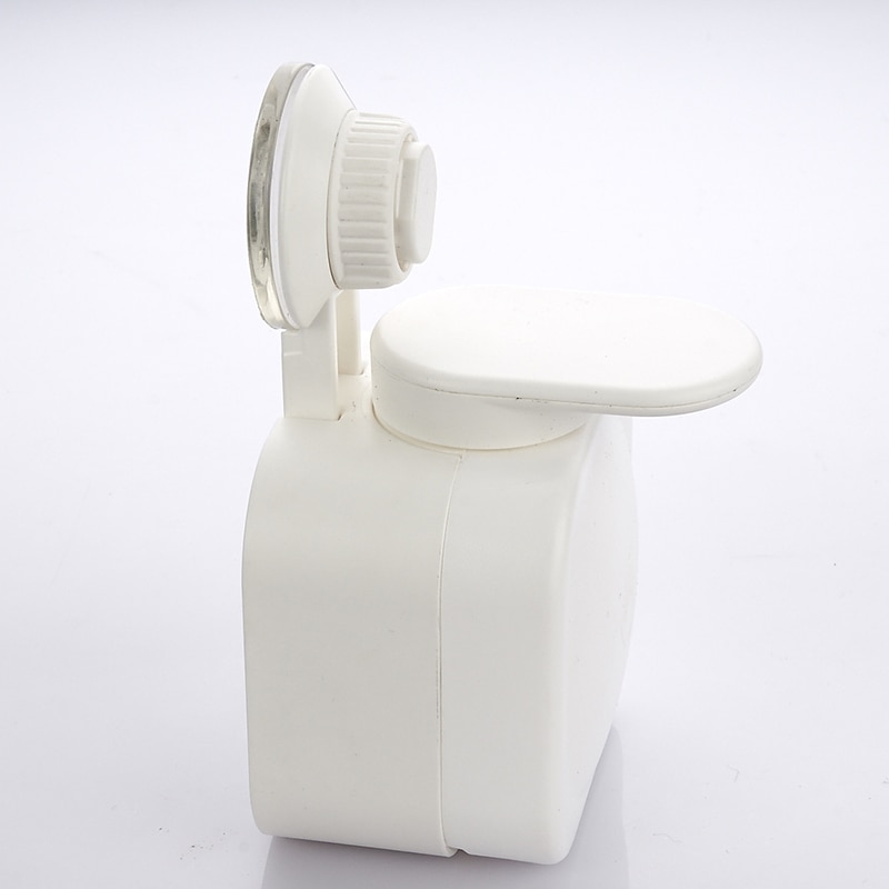Sugekop flydende sæbedispenser hånd tilbage presseflaske til badeværelse organisere skum og flydende sæbeboks