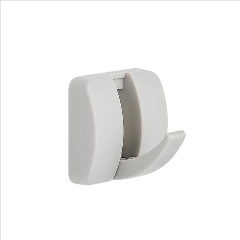 candy color hidden hook, strong non mark adhesive hook, no hole, load-bearing and nail free hook on domestic wall: Light Grey