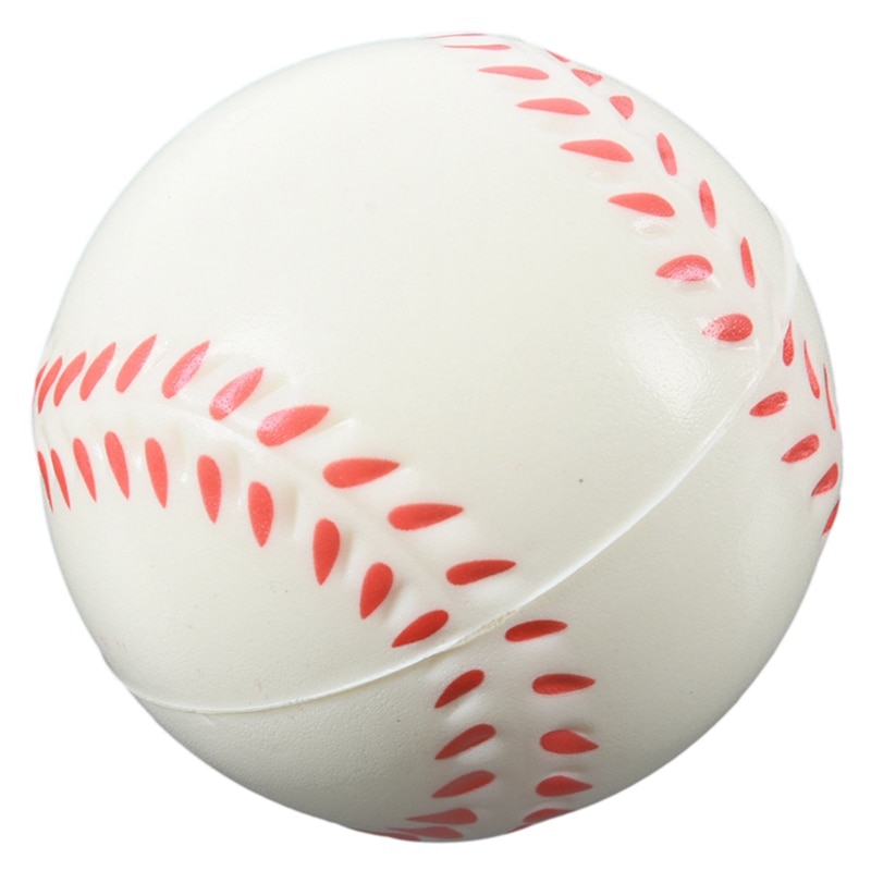 White Baseball Stress Ball