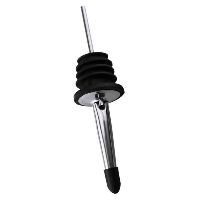 1 Pc Rvs Fles Tuit Pourer/Mond Met Stopper Fles Droge Rode Wijn Pot Fles Kurk Plug olijf Schenker Dispenser: B