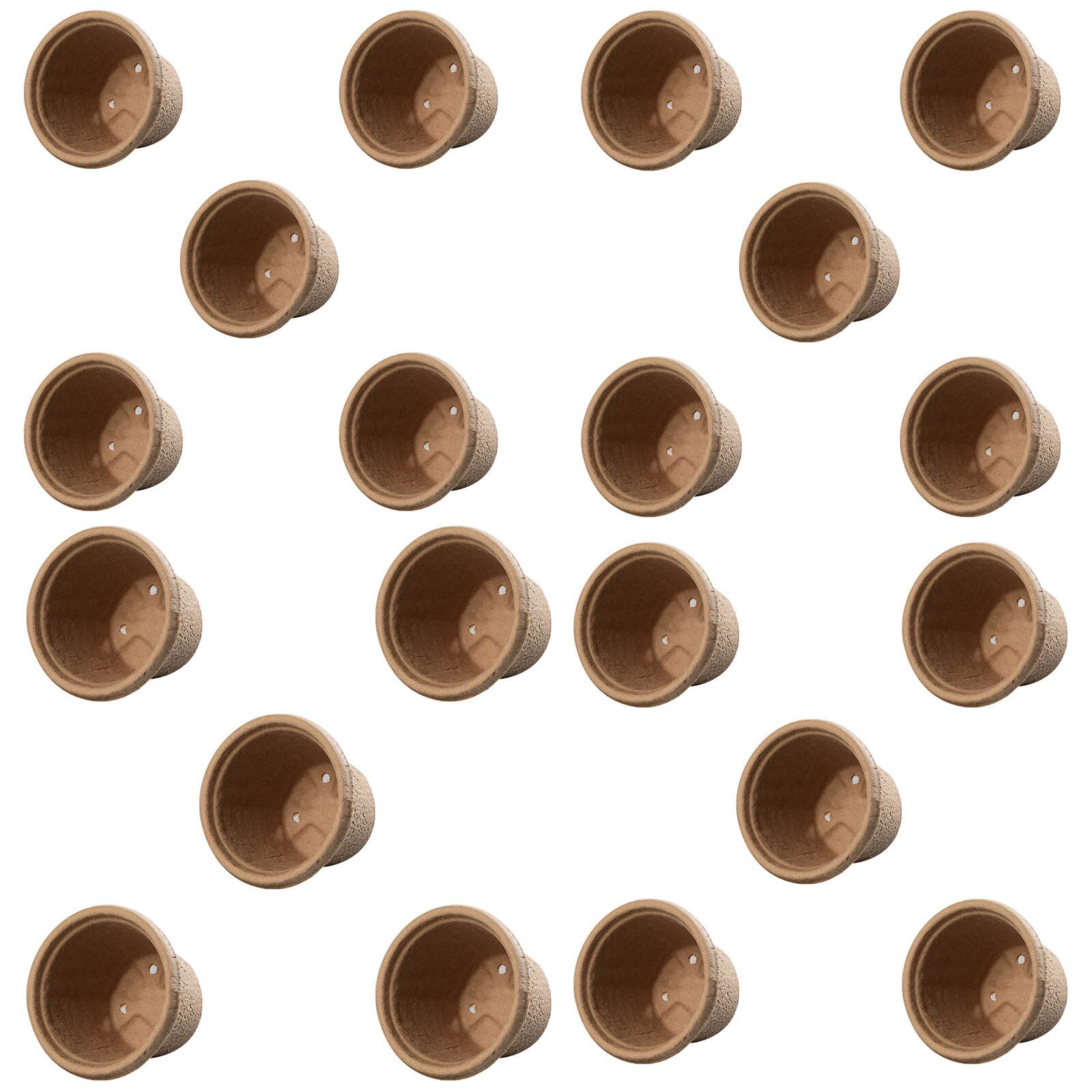 Garden Supplies Nursery Pots Pulp Peat Pot Plant Cup Tray Flowers Potted Plant Grow Garden Tools: 20PC