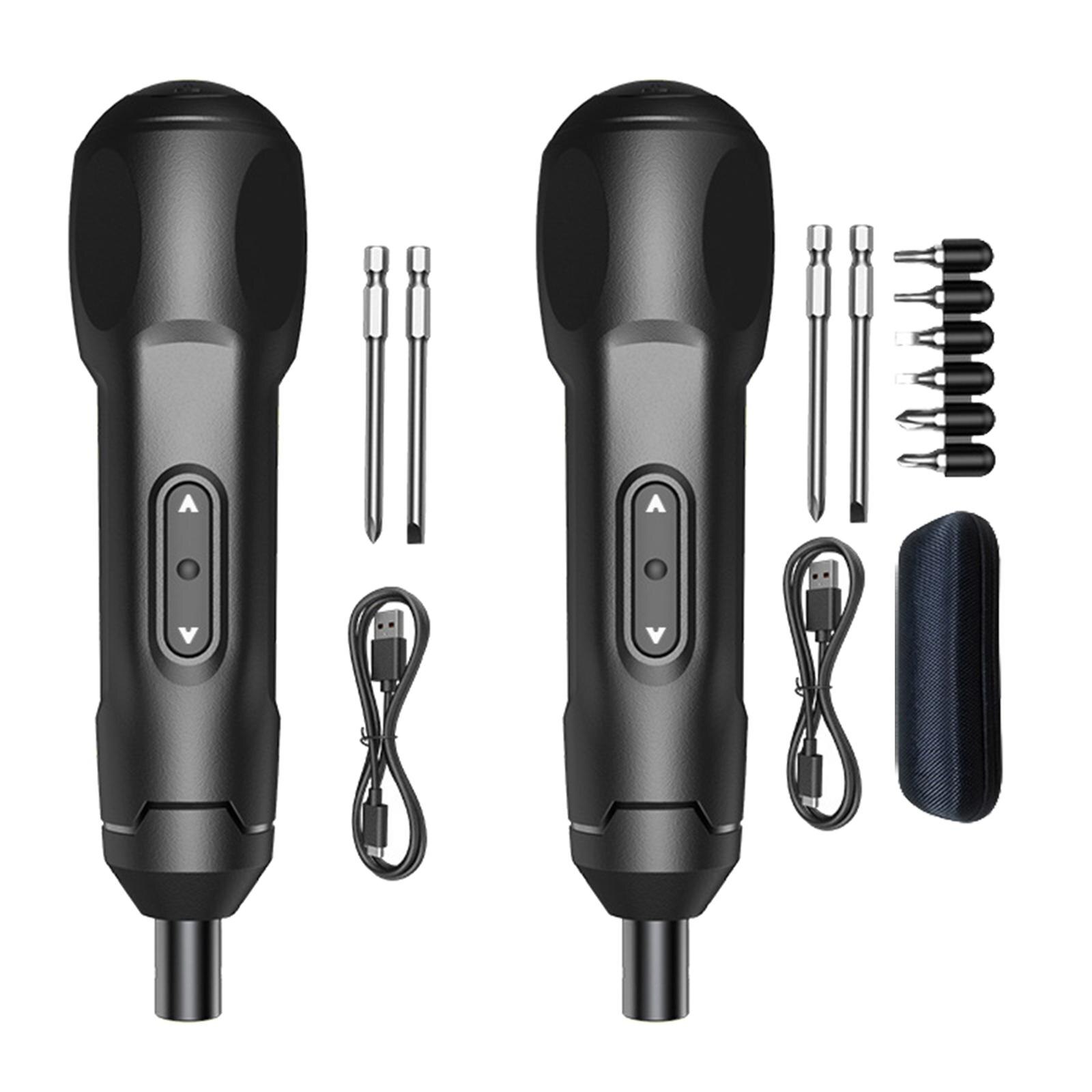 Portable Mini Electric Screwdriver Set 3.6V 850mAh Power Tool Impact Driver Power Drill Cordless for Household DIY Project