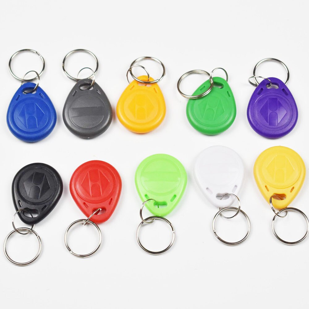 10 Teile/los 125 Khz Nähe RFID T5577 Clever Wiederbeschreibbare Zeichen Schild Keyfobs Schlüsselanhänger Zugriff Kontrolle Karte