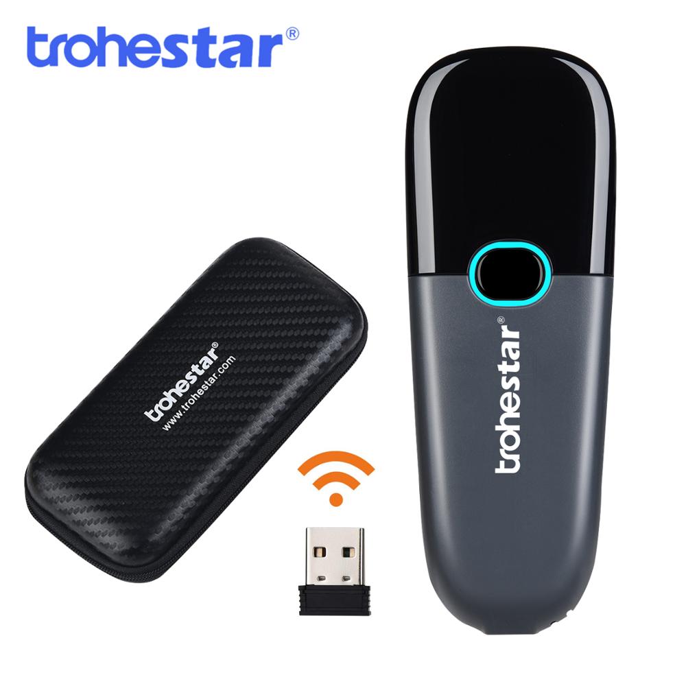 Trohestar Wireless Barcode Scanner Compatible with Bluetooth Function 2.4GHz Connection logistics scanner for supermarkets Code