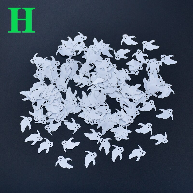 15g Spooky Halloween Confetti Pumpkin Spider Web Witch Bats Throw Confetti Sprinkle Home Festival Party Table Decoration: H