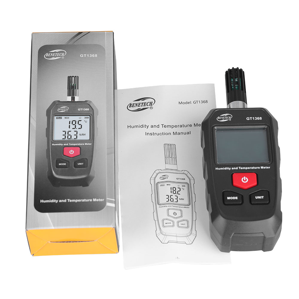 Digitales Temperatur- und Feuchtigkeitsmessgerät, tragbares Hygrometer, Temperaturtester, Außentemperatur- und Feuchtigkeitsmessgerät, Weersensor