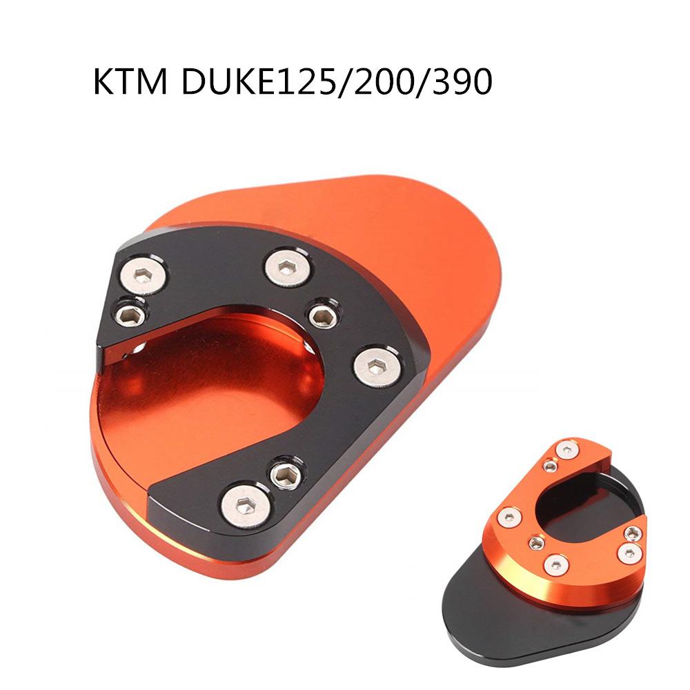 Motocicleta forte suporte lateral para ktm duke125/200/390 rc125/200/390 690 moto kickstand suporte lateral placa de extensão
