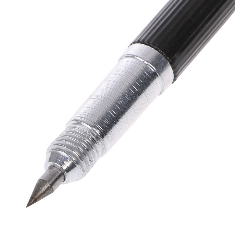 Dobbelt ende skarp wolfram stål spids skrubber klip pen keramik glas shell metal konstruktion mærkning værktøjer 137mm