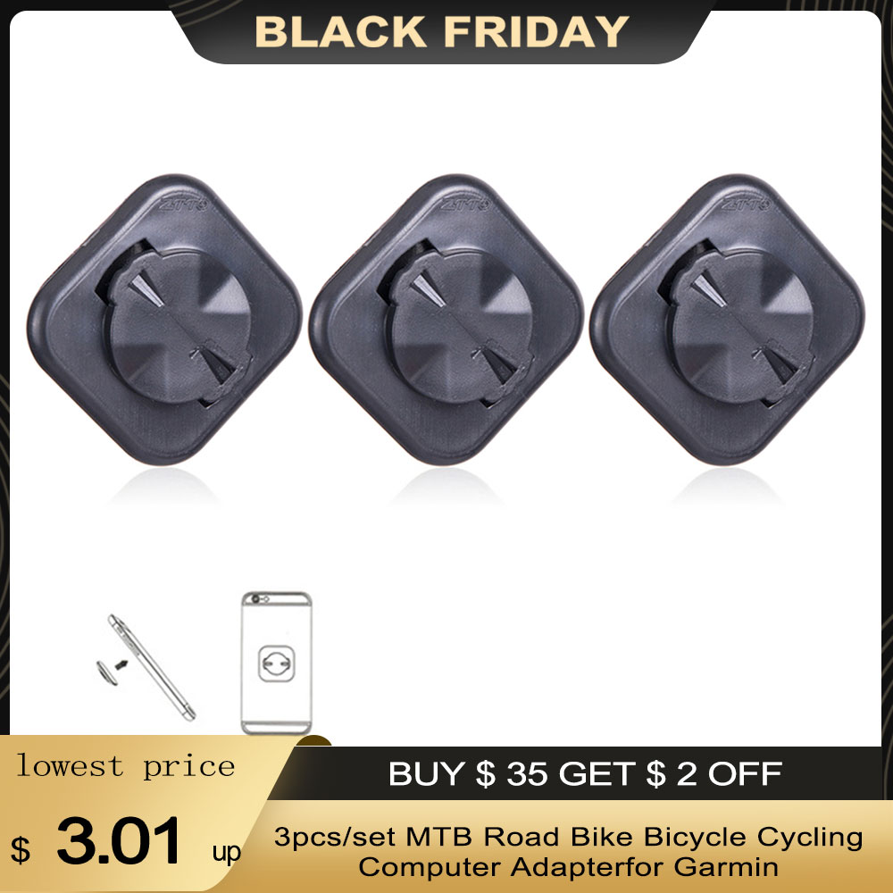 3 stk / sett mtb sykkel sykkelcomputer adapter til garmin montere utvidet telefon seteholder sykkel tilbehør