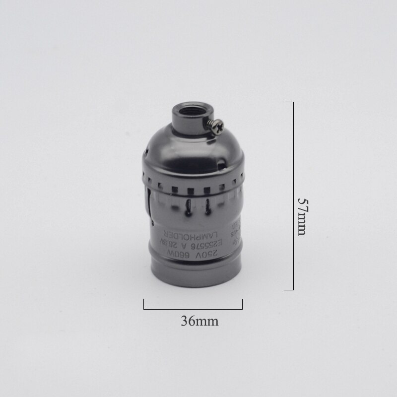 Vintage lampe sokkel montering  e27 fatninger base diy led lampe holder belysning tilbehør til lysekroner pære fatning
