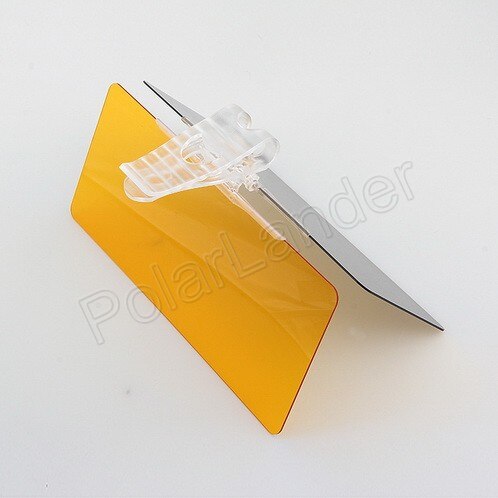 Hottest 2 in 1 Car polarizer lens tempered glass, acrylic car sunshade anti dazzle mirror Day and Night glare mirror