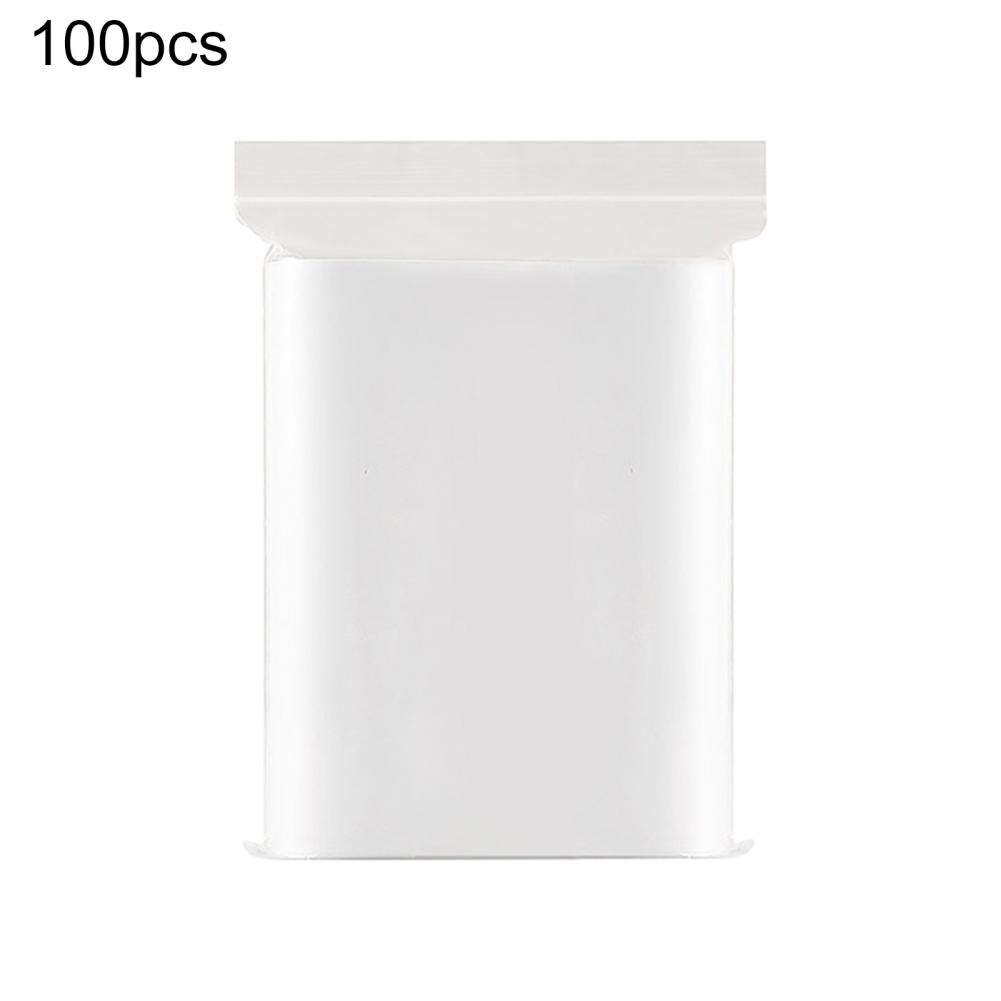 100Pcs/Set Zipping Plastic Bag Well Sealed Ziplocks Bag Zipper Sealing Bag Fresh Keeping Food Storage Pouch Gallon Bags
