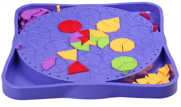 Ronde ster patroon building Klikken blokken intelligent game board interactive erkenning desktop