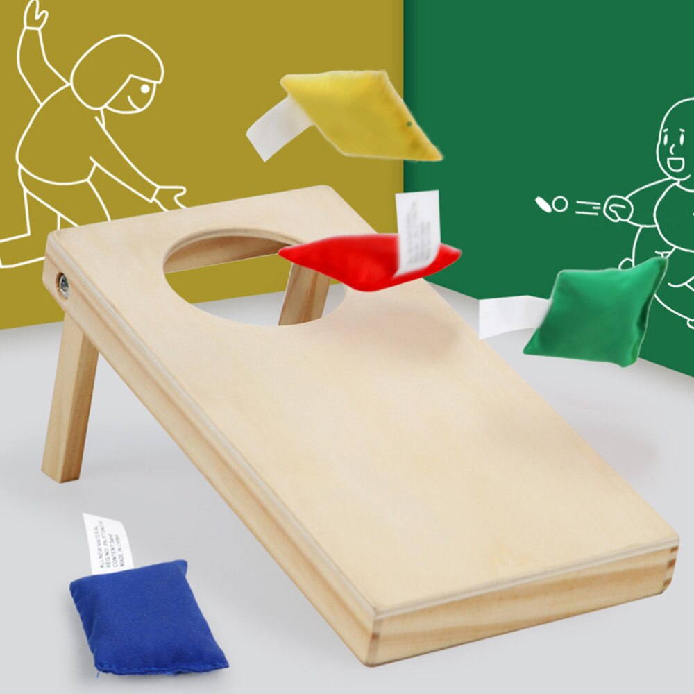 1 Pc Houten Toss Game Gooi Spel Zandzak Game Intellectuele Onderwijs Speelgoed Voor Kinderen Kids