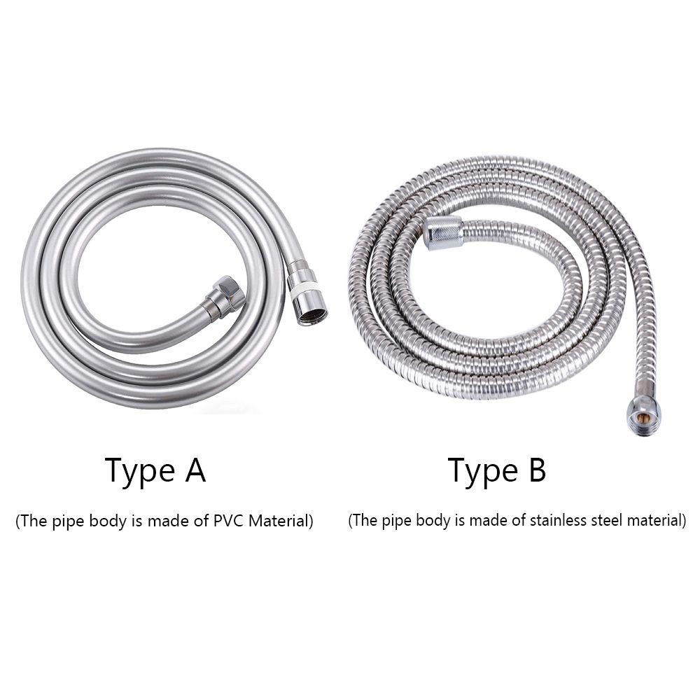 Flexible Anti Winding Bidet Pipe Universal Interface PVC Shower Tube Handheld Shower Hose Explosion-proof