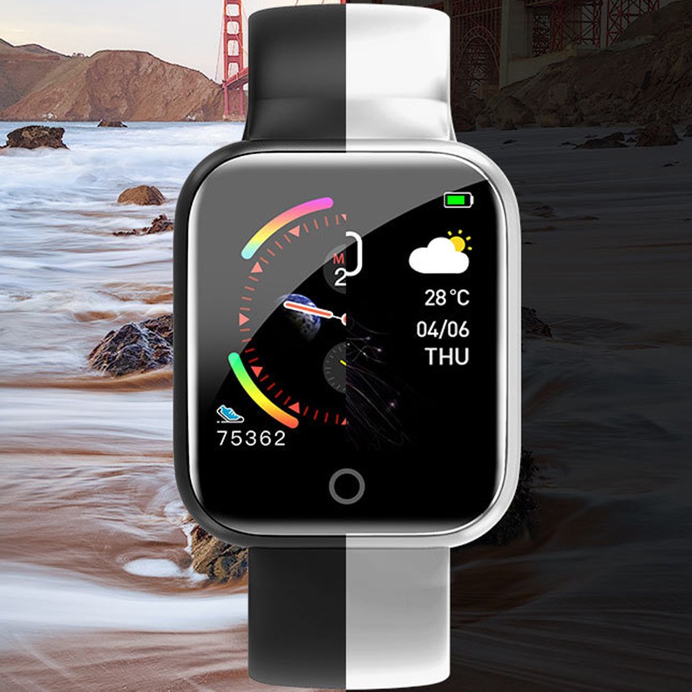 I5 slimme armbanden met stappenteller, hartslagmeter, sporthorloge, waterdichte armband, draagbaar en praktisch horloge