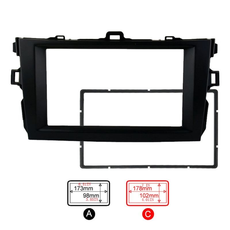 Auto 2DIN Radio Stereo Dvd Frame Fascia Dash Panel Installatie Kits