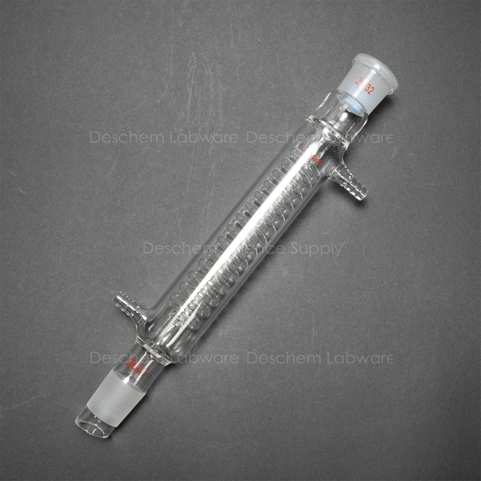 200mm 29/32, condenseur Graham, condenseur de verre à bobine, verrerie de chimie de laboratoire