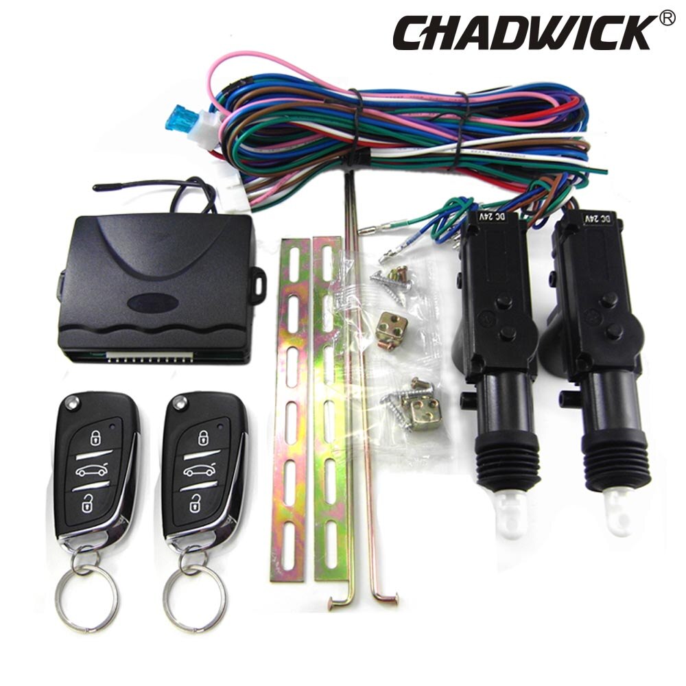 Nowy dla samochodów ciężarowych centralny zamek 24V ciężarówka drzwi blokada silnika klucz składany przed kradzieżą nie alarm samochodowy pilot blokada CHADWICK 8175