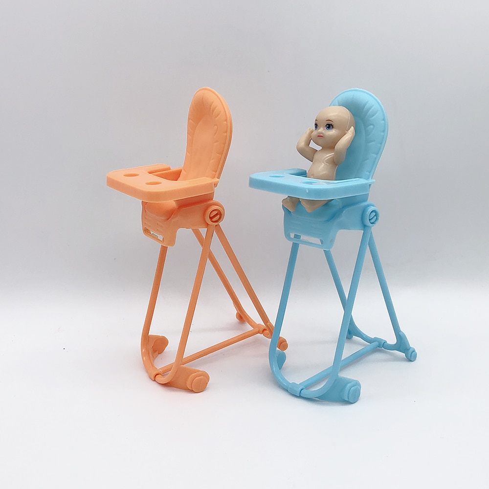 Prinses pop accessoires set van plastic imitatie miniatuur baby eten tafel