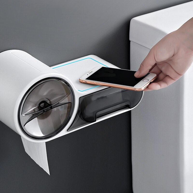 Gunot Waterdichte Toiletrolhouder Creatieve Tissue Dispenser Voor Badkamer Draagbare Toilet Paper Roll Holder Opbergdoos