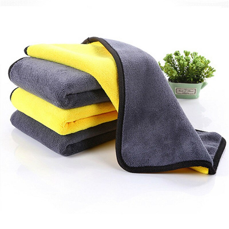 4 Size Super Absorbent Soft Car Wash Cloth Microfiber Towel Cleaning Drying Cloths Rag Detailing Car Towel Car Care Polishing