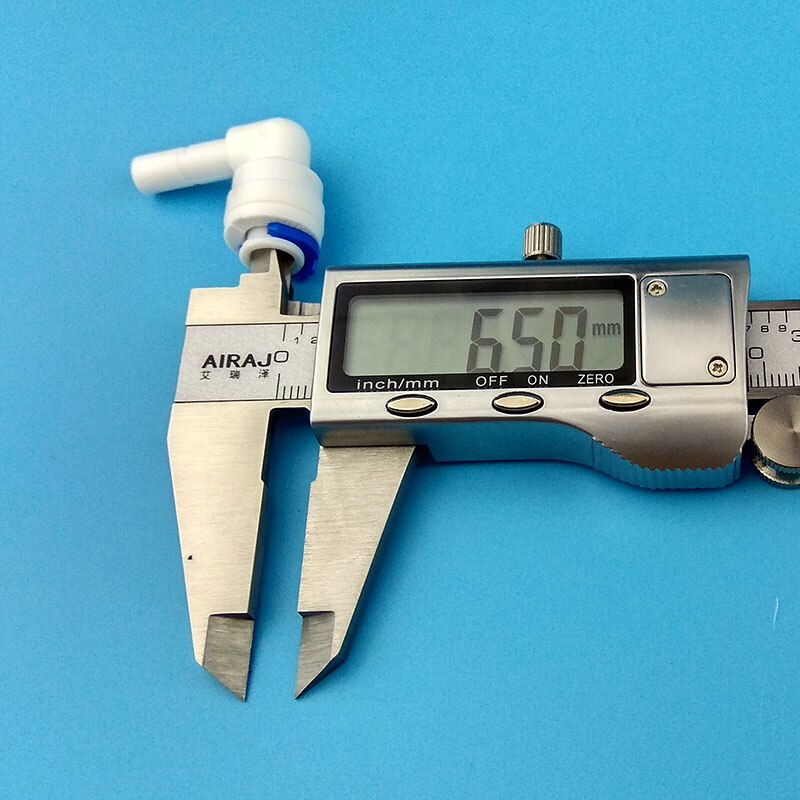 10 stk 1/4 " rørplugg albuekobling 1/4 " od slange hurtigkobling ro vann omvendt osmose akvariesystem koblingsbeslag