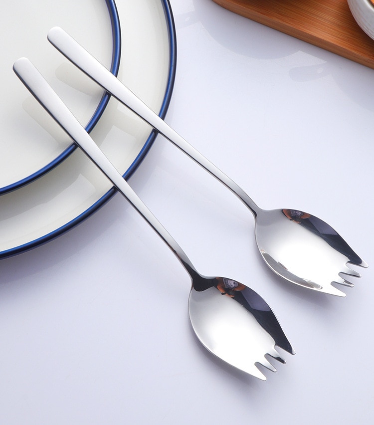 1PC Stainless Steel 2 in 1 Sporks Spoon Fork Utens... – Grandado