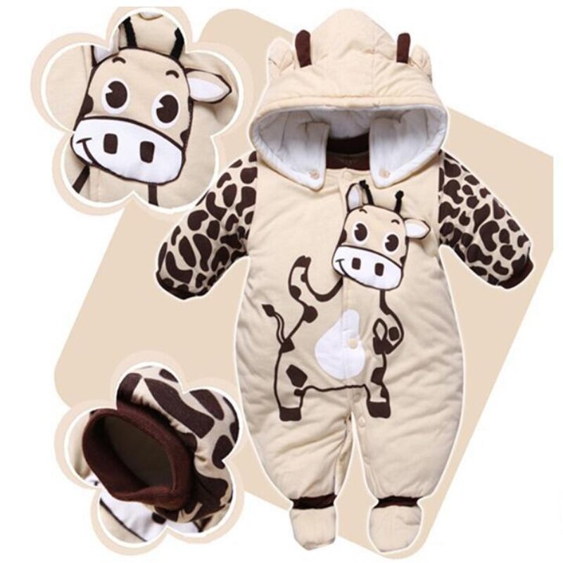 Pelele de bebé niña niño ropa recién nacido Otoño Invierno grueso Unisex con capucha traje de Mono para niñas niños bebés 0-9 meses traje
