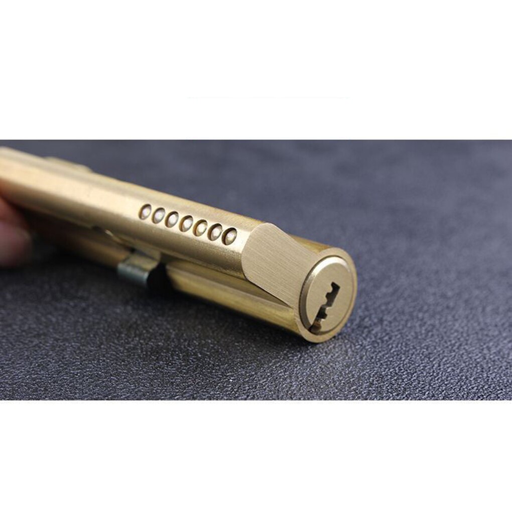 2pcs Thumb Revolving Door Lock Household Room Door Brass Lock Cylinder Tamper-Proof Anti-Drilling Universal Door Lock Hardware