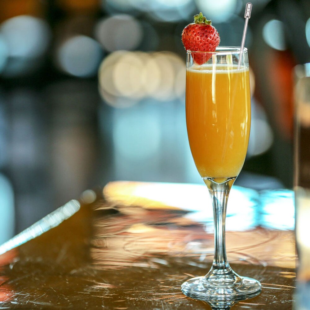 8pcs Stainless Steel Cocktail Picks Practical Fruit Pick Useful Stirring Stick Party Supplies for Home Bar (Head)