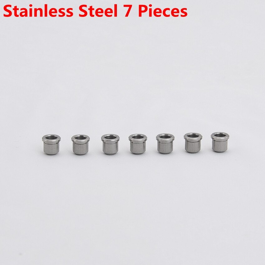 Embouts de cordes en laiton/acier inoxydable, 8MM, pour guitare électrique JP (original): Steel 7 Pieces