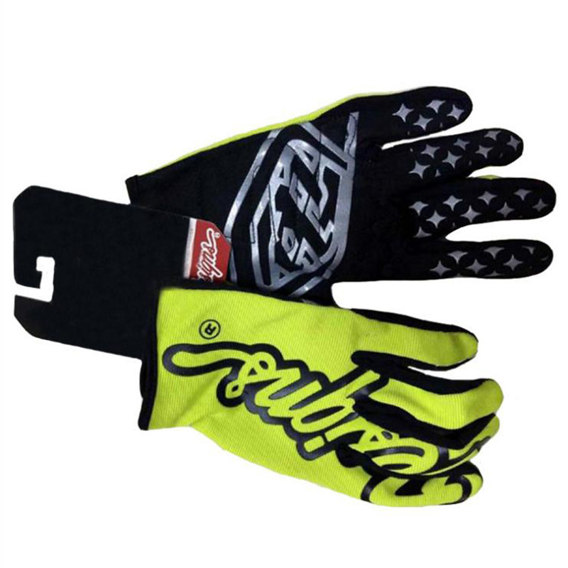 Groene Motocross Racing Handschoenen Volledige Vinger Pit Bike Racing Onderdelen Fietsen Moto Guantes Motor Zomer luvas Motorhandschoen