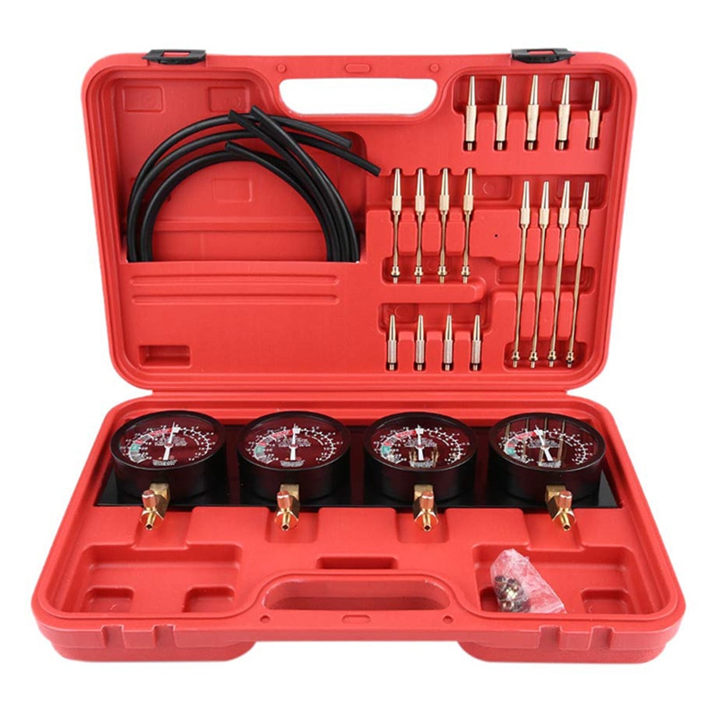Draagbare Brandstof Vacuüm Carburateur Synchro Universele Auto Sync Gauge 4 Meters Tool Balancer Gauge Kit motorcycle fueltech