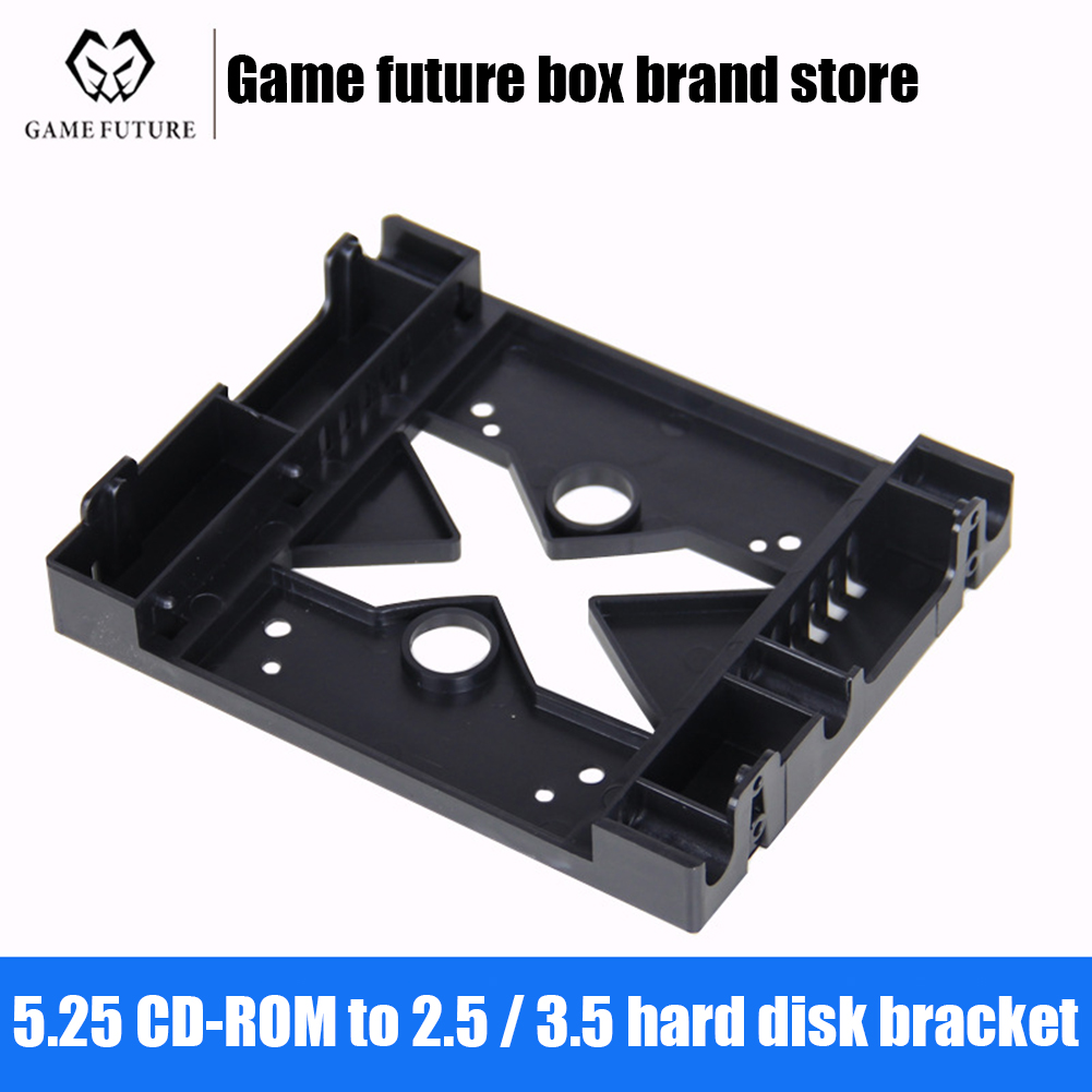 5.25 Optische Drive Locatie 3.5-Inch Naar 2.5-Inch Ssd Hdd Montage Fan Adapter Bracket Dock Harde Schijf beugel Voor Pc Case Shell