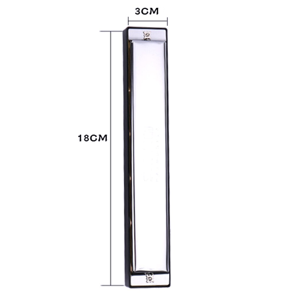 Tremolo Harmonica G Key for Harmonica with 24 Double Holes 48 Tabs Cleaning Cloth Musical instrument Accessories