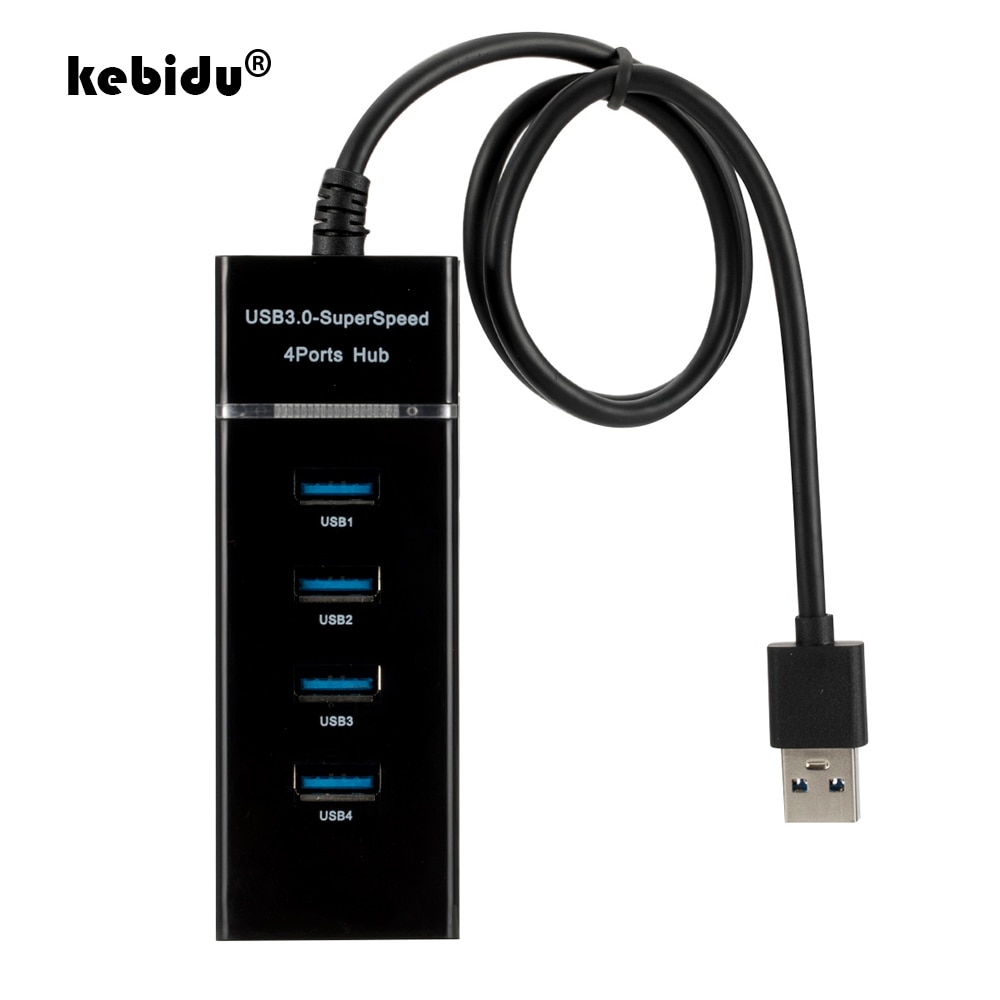 Kebidu 4 Poorten Usb 3.0 Hub High Speed 4 Port Usb Splitter Adapter Laptop Accessoires Hab Usb Voor Pc Computer