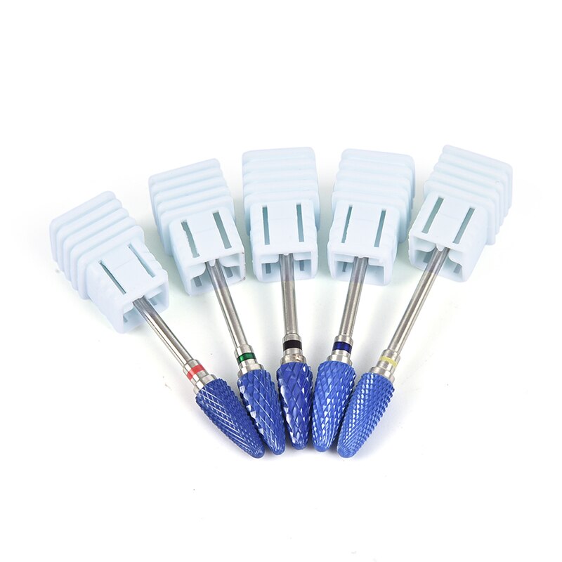 1pc keramische slijpkoppen voor het frezen van hardmetalen nagelboortjes, manicuremachines en freesjes voor acrylnagellak.