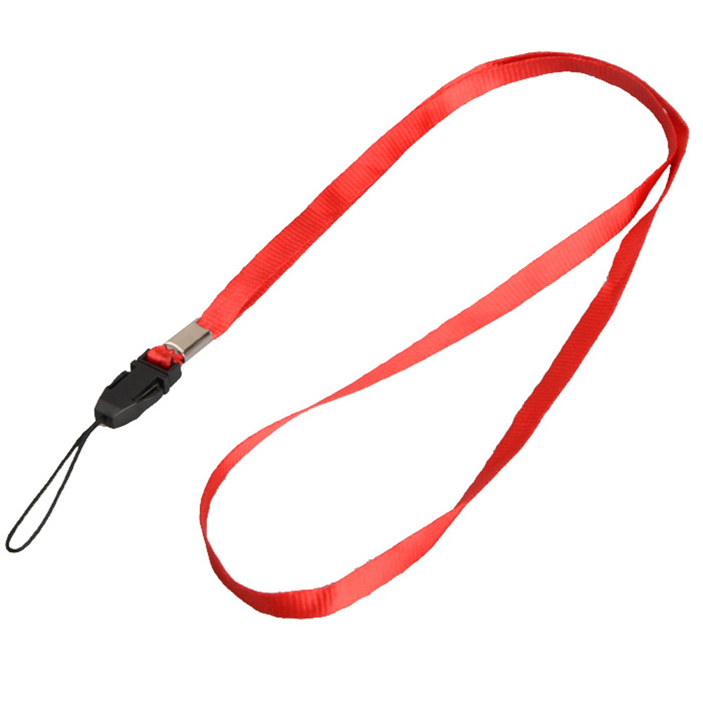 1 Pcs Lanyards Neck Telefoon Riem Voor Id Pass Card Badge Gym Key/Mobiele Telefoon Usb Houder Diy Hang rope Lariat Lanyard: Red