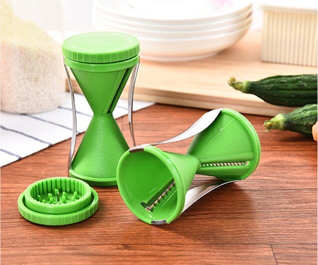 1 paquete de Spiralizer vegetal cortador en espiral Zucchini zanahorias Spaghetti Pasta fideos, dispositivo de proceso Shred EKX 001